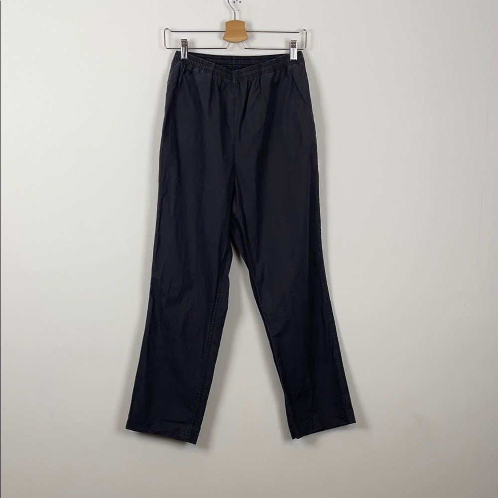 Ralph Lauren Waterproof 2 Pocket Elastic Waist Pullon Women's M Black Rain Pants